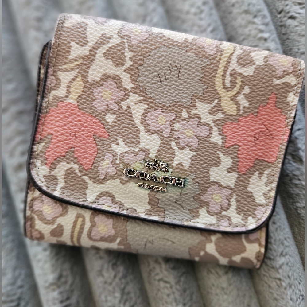 Coach Floral Print Wallet